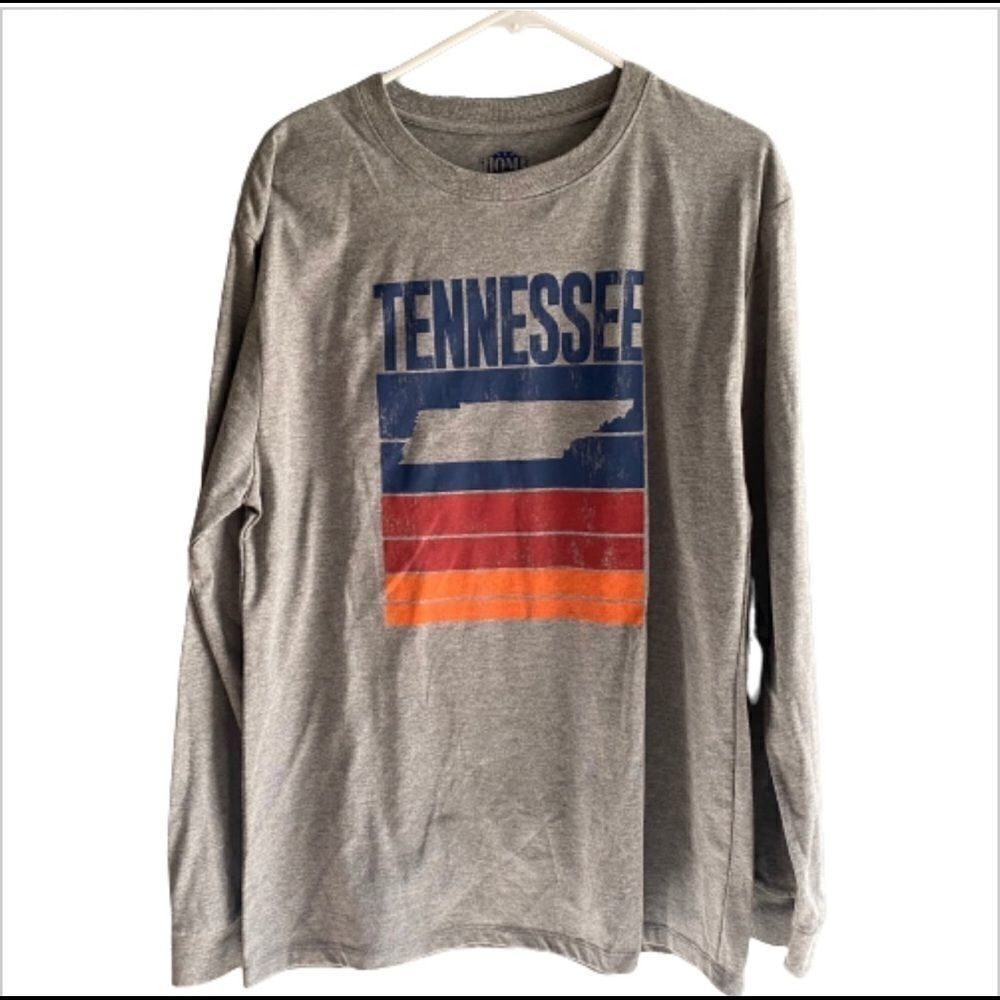 Men's karge tennessee gray long sleeve shirt
